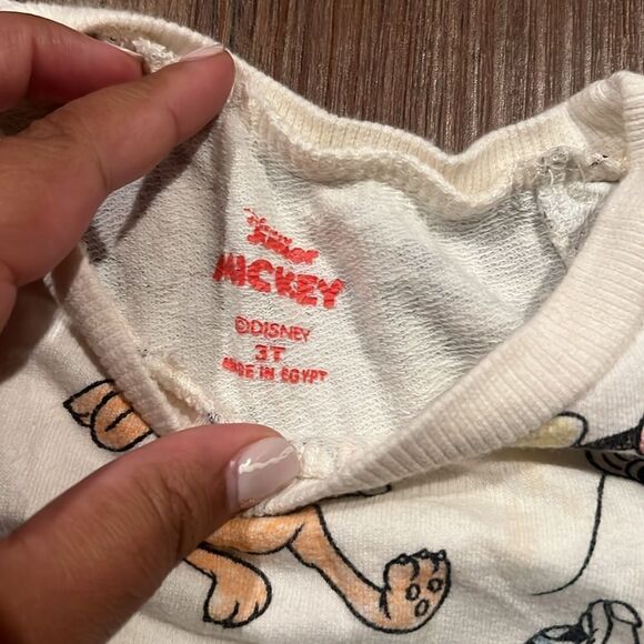 Disney Crewneck Sweater 3T Mickey Goofy Donald - Picture 2 of 2